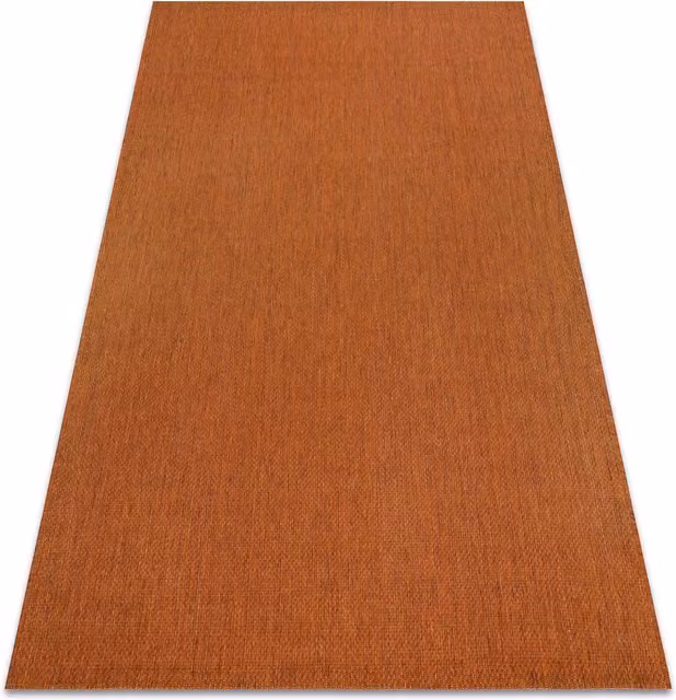 RugsX Orange Plain Rectangular Flat Rug, W/D: 120 x 170 cm