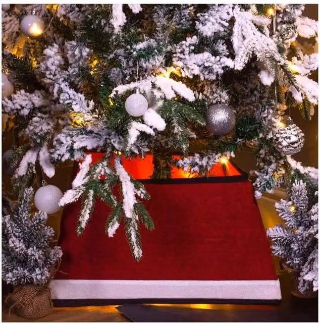 Netagon Father Christmas Style Tree Skirt in Red – 3