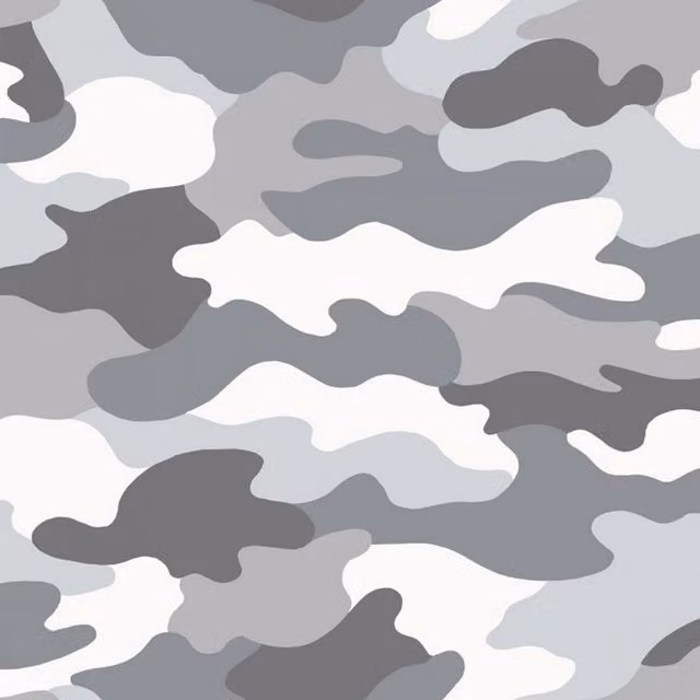 World Of Wallpaper Camouflage Abstract Wallpaper in Grey, White and Green