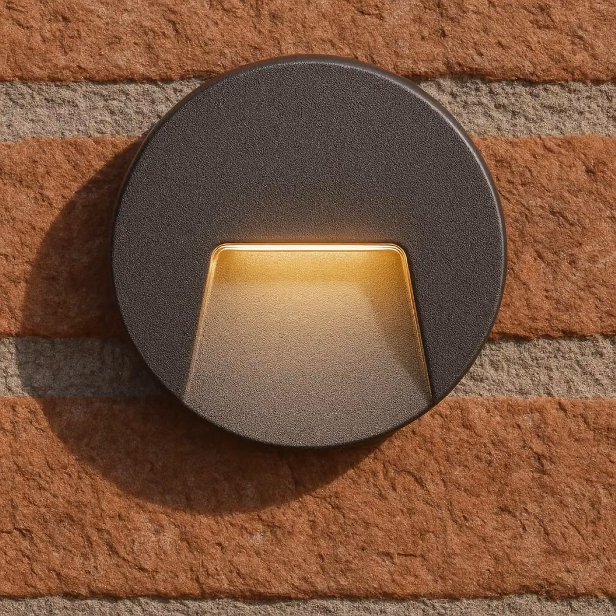 CGC Lighting Primrose Black LED Round Outdoor Wall Down Light – 4