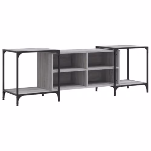 vidaXL Grey Sonoma TV Cabinet in Engineered Wood W/D/H: 153 x 37 x 50 cm