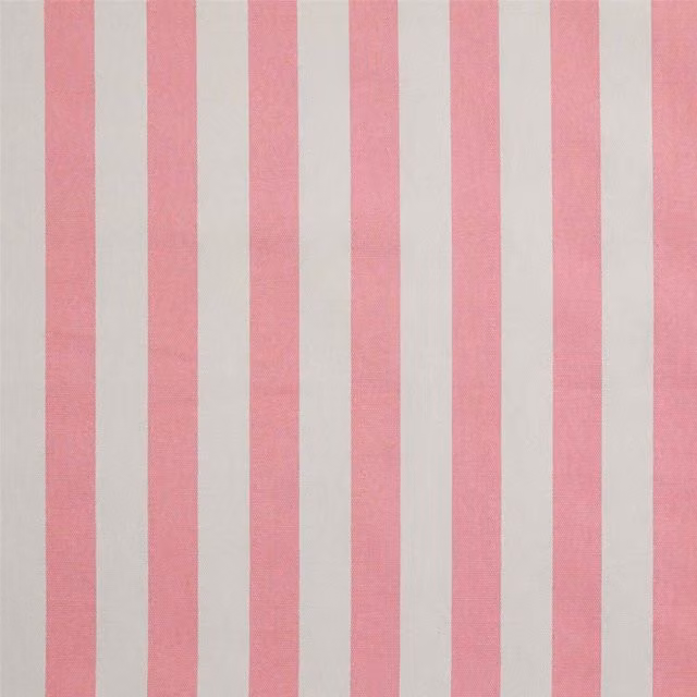 Homescapes Pink Pure Cotton Thick Stripe Fabric, Width: 150 cm