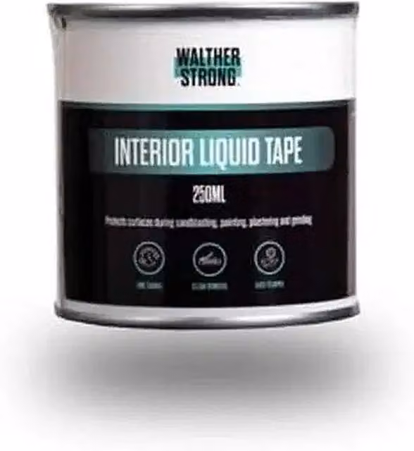 Walther Strong Interior Liquid Tape, White, 250 ml