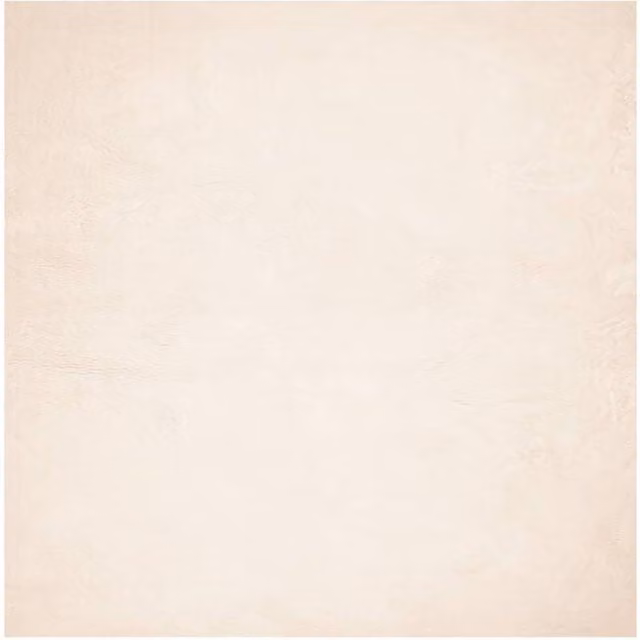Berkfield Home HUARTE Square Short Pile Washable Rug in Beige, W/D: 120 x 120 cm – 1
