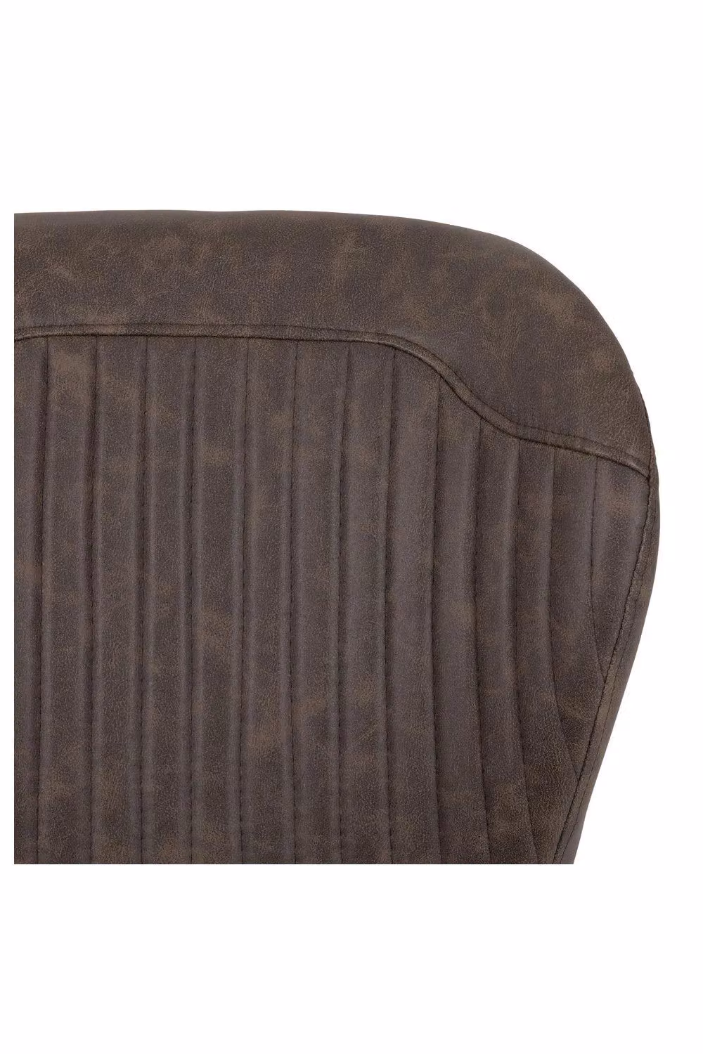 Seconique Quebec Set of 4 Brown Synthetic Leather Dining Chairs – 8