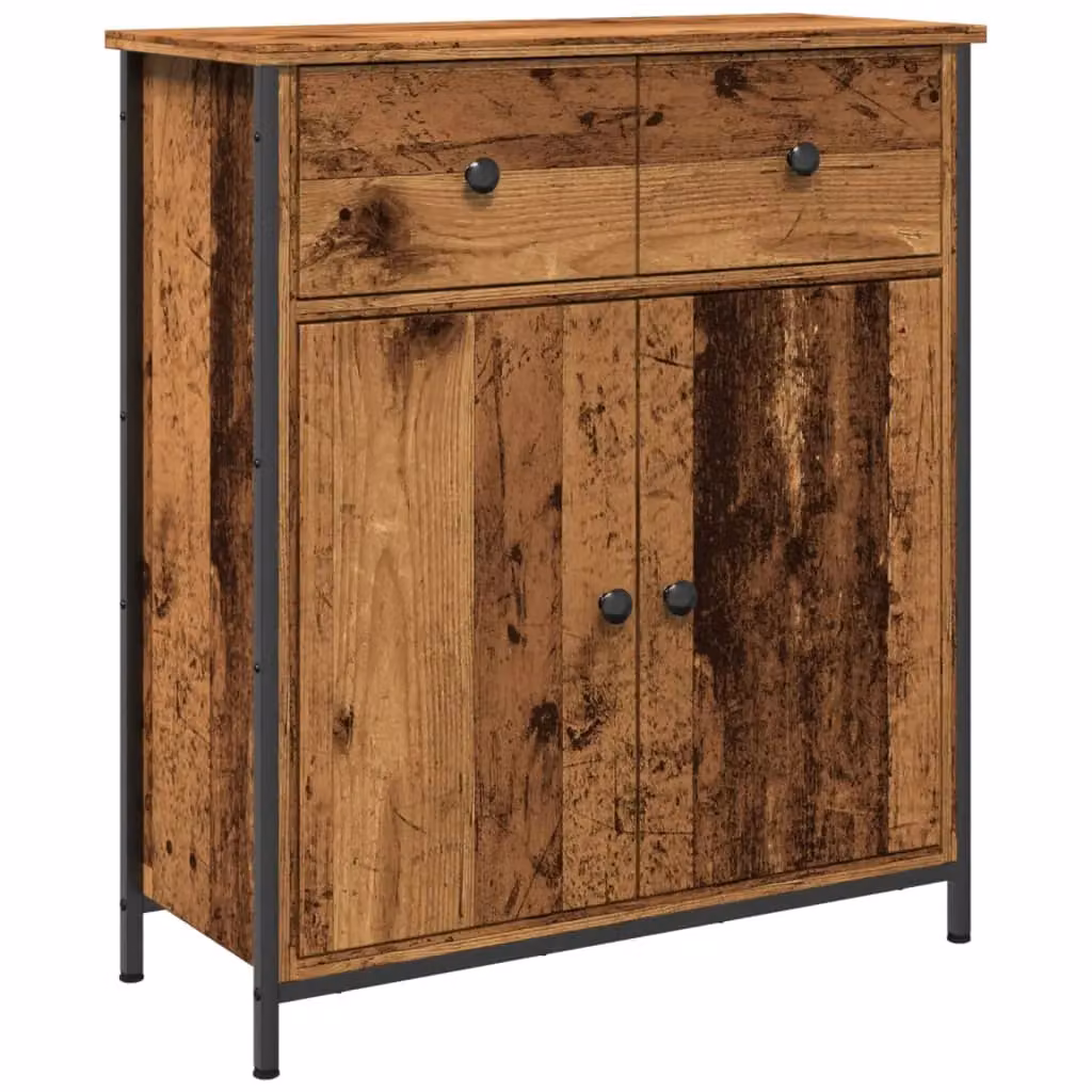 Berkfield Home Old Wood Sideboard in Brown, W/D/H: 70 x 41 x 56 cm – 2
