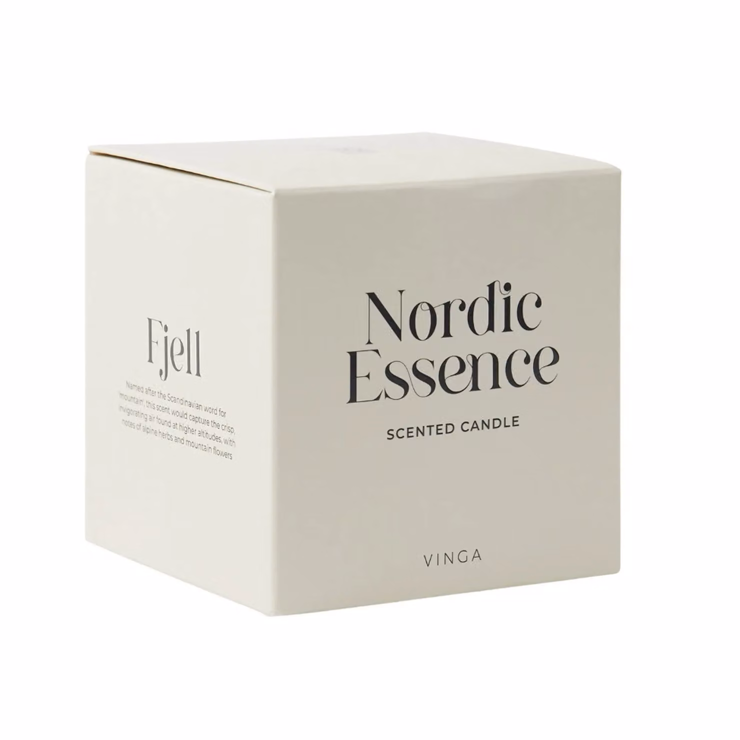 Vinga Nordic Fjord Scented Votive Candle in White, 20 g – 2