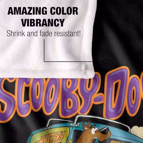 LOGOVISION Scooby Doo Scoob Fink Super Soft Silky Touch Fleece Throw Blanket, Multicolour – 3