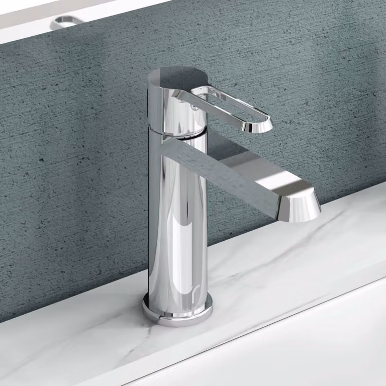 Royal Bathrooms Noble Round Single Lever Mono Basin Mixer Tap in Chrome