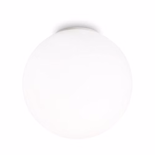 Netlighting Mapa White and Chrome Glass Sphere Ceiling Flush Light with E27 Socket