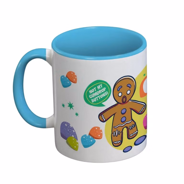 Shrek Gingerbread Man Ceramic Mug in White