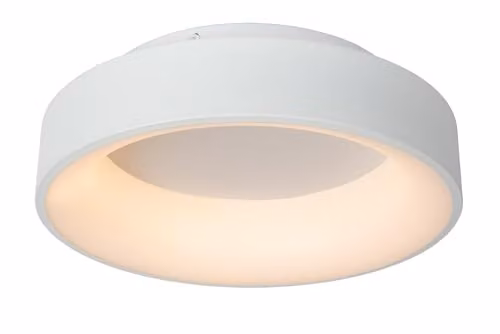 Lucide Mirage Dimmable LED Flush Ceiling Light, White, Diameter: 38 cm