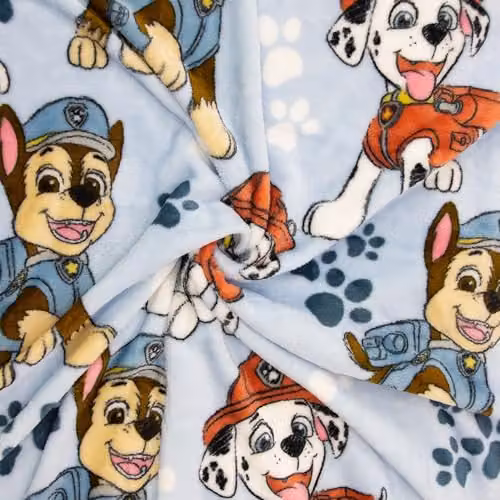 Character World Paw Patrol Officially Licensed Fleece Blanket in Blue with Marshall and Skye – 3