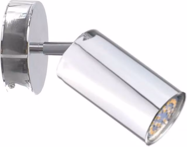Netlighting Eye Single Ceiling Spotlight in Silver with 1x GU10 Socket