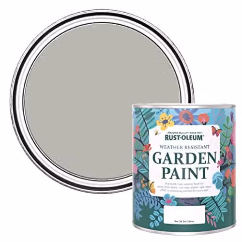 Rust-Oleum Grey Matt Water-Based Plaster Paint, 750ml