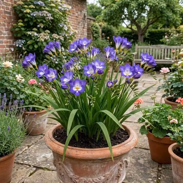 Plants By Post Delta River Fragrant Freesia Perennial Plant, 2L Pot