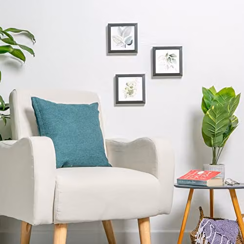 Nicola Spring 3D Shadow Box Photo Frames, Pack of 2, Black, W/D/H: 15 x 15 x 3.5 cm – 3
