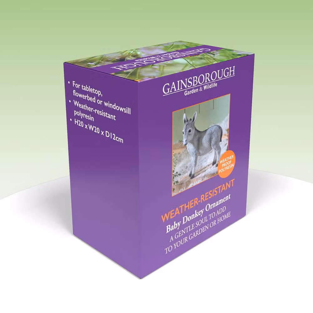 Coopers of Stortford Gainsborough Baby Donkey Ornament in Grey and Brown Polyresin – 2