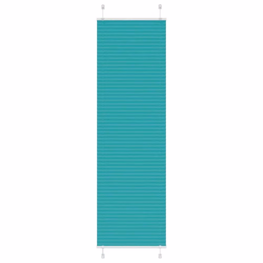 Berkfield Home Single Pleat Petrol Green Fabric Blind, W: 55 cm, H: 200 cm – 2