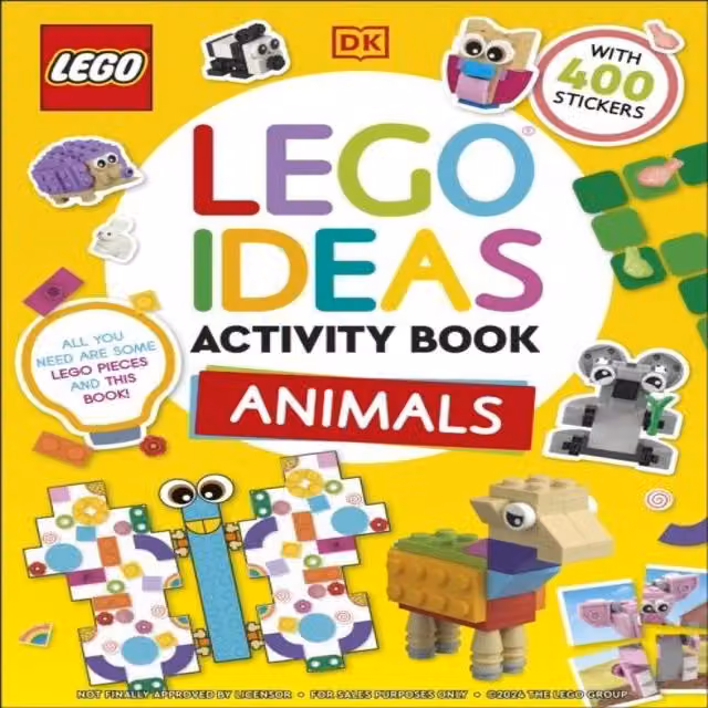 LEGO Ideas Animals Activity Book by DK, Multicoloured Paperback