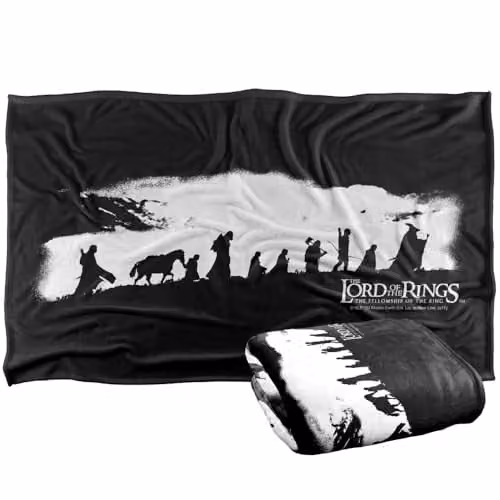 Warner Bros. Lord Of The Rings The Fellowship Silky Touch Super Soft Fleece Throw Blanket, Multicolour, W/D/H: 91 x 147 cm – 1