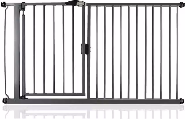 Bettacare Auto Close Extendable Stair Gate in Slate Grey, Height: 75.5 cm, Width: 154.5 cm to 161.2 cm