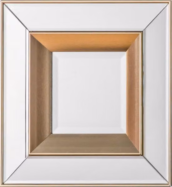 Perch & Parrow Phantasia Square Wall Mirror in Gold