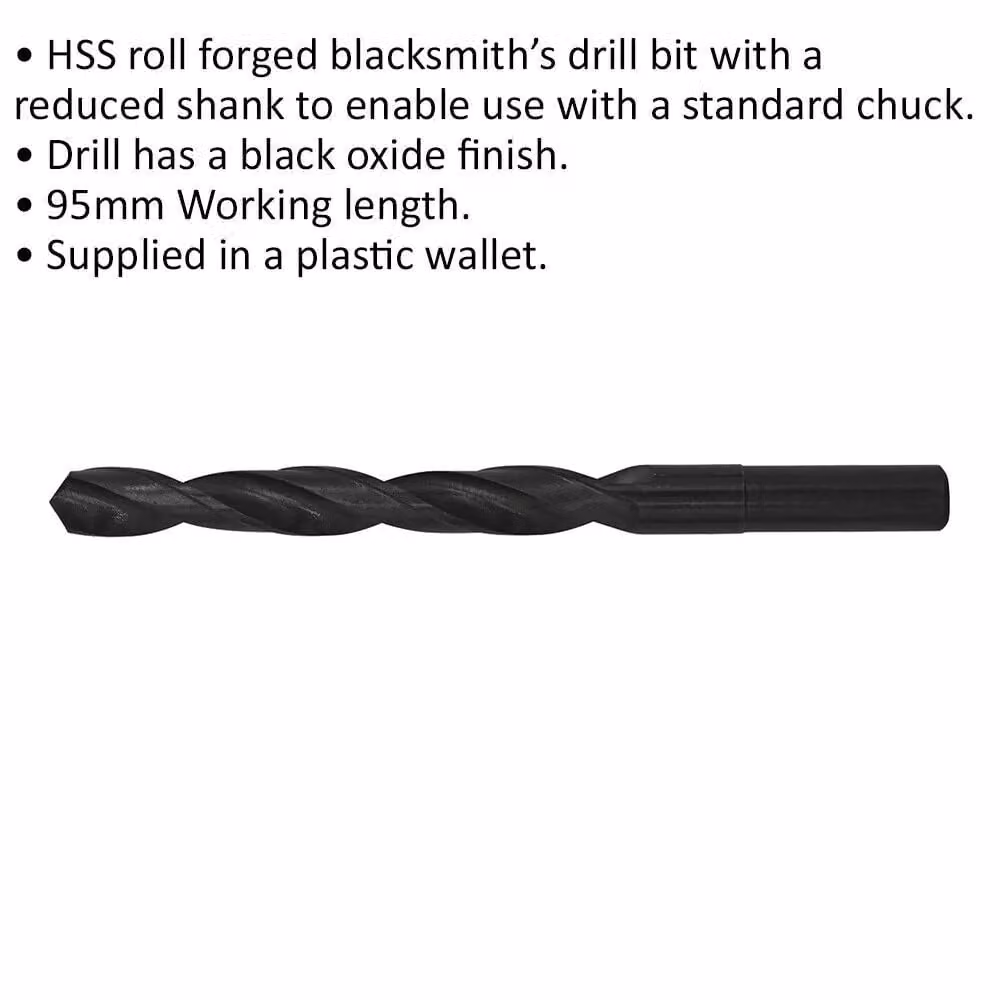Loops HSS Roll Forged Blacksmith Twist Drill Bit, Black, 11 x 140 mm – 2