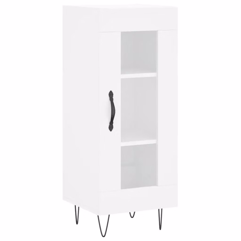 Berkfield Home White Classic Sideboard in Engineered Wood, W/D/H: 34.5 x 34.5 x 90 cm – 2