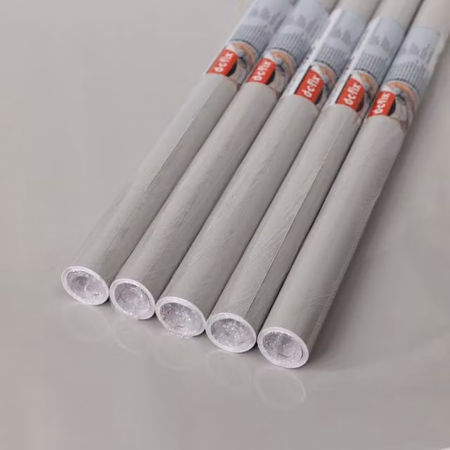 dc fix Glossy Light Grey Self Adhesive Vinyl Film for Kitchen Doors and Furniture, Pack of 5, W: 67.5 cm, L: 2 m