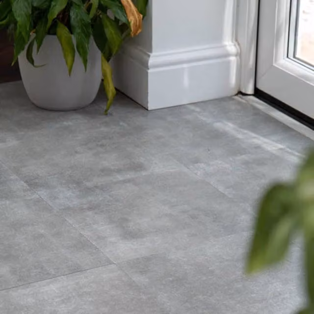 D-C-Fix Concrete Grey Self Adhesive Stone Look Vinyl Floor Tiles, Pack of 11, W/D/H: 30.48 x 30.48 x 30.48 cm – 1