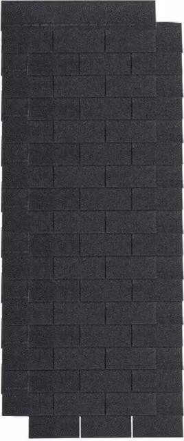 SPETLEK Black Asphalt Felt Roofing Shingles for Sheds, W: 520 mm, L: 10000 mm – 1