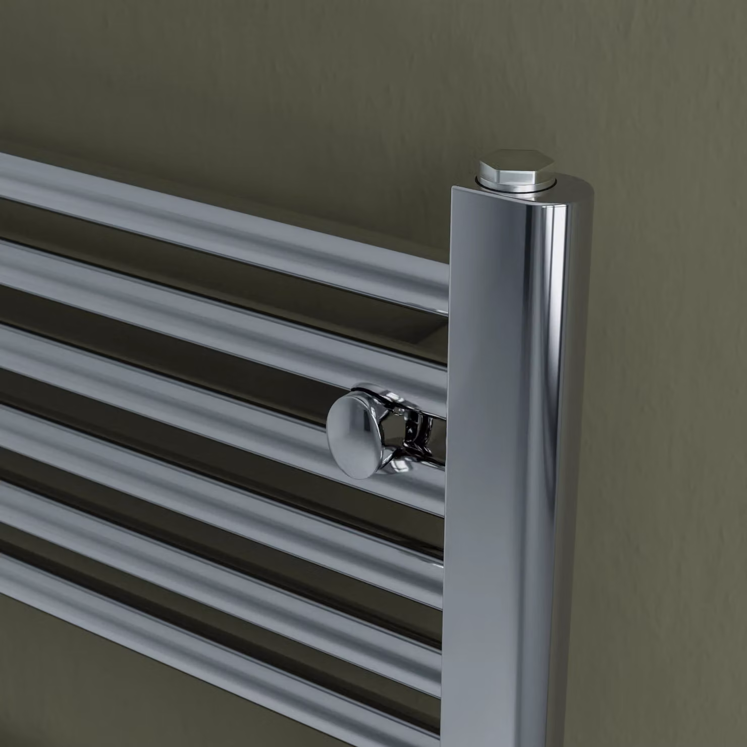 Agadon Grace Electric Towel Radiator in Metallic Silver, W: 60.0 cm, H: 120.0 cm – 3