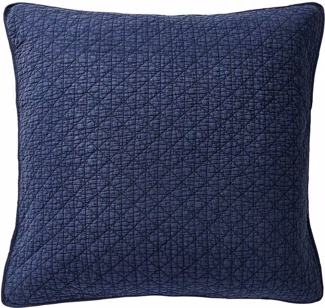 Bedeck of Belfast Rare Earth Gaia Sham Pillowcase, Indigo Blue, W/D/H: 65 x 65 x 65 cm