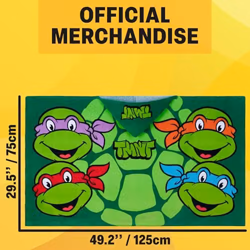 Get Trend Teenage Mutant Ninja Turtles Hooded Bath Towel Poncho in Green – 6