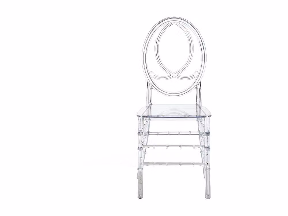 Vente-unique Amaline Set of 2 Solid Polycarbonate Chairs in Clear Transparent – 2