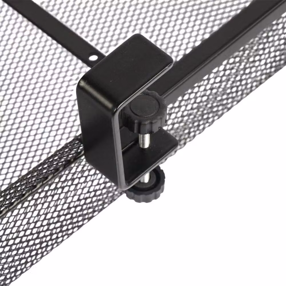 Kelvenix Large Durable Metal Storage Box in Black, W/D/H: 36.0 x 21.5 x 9.0 cm – 3