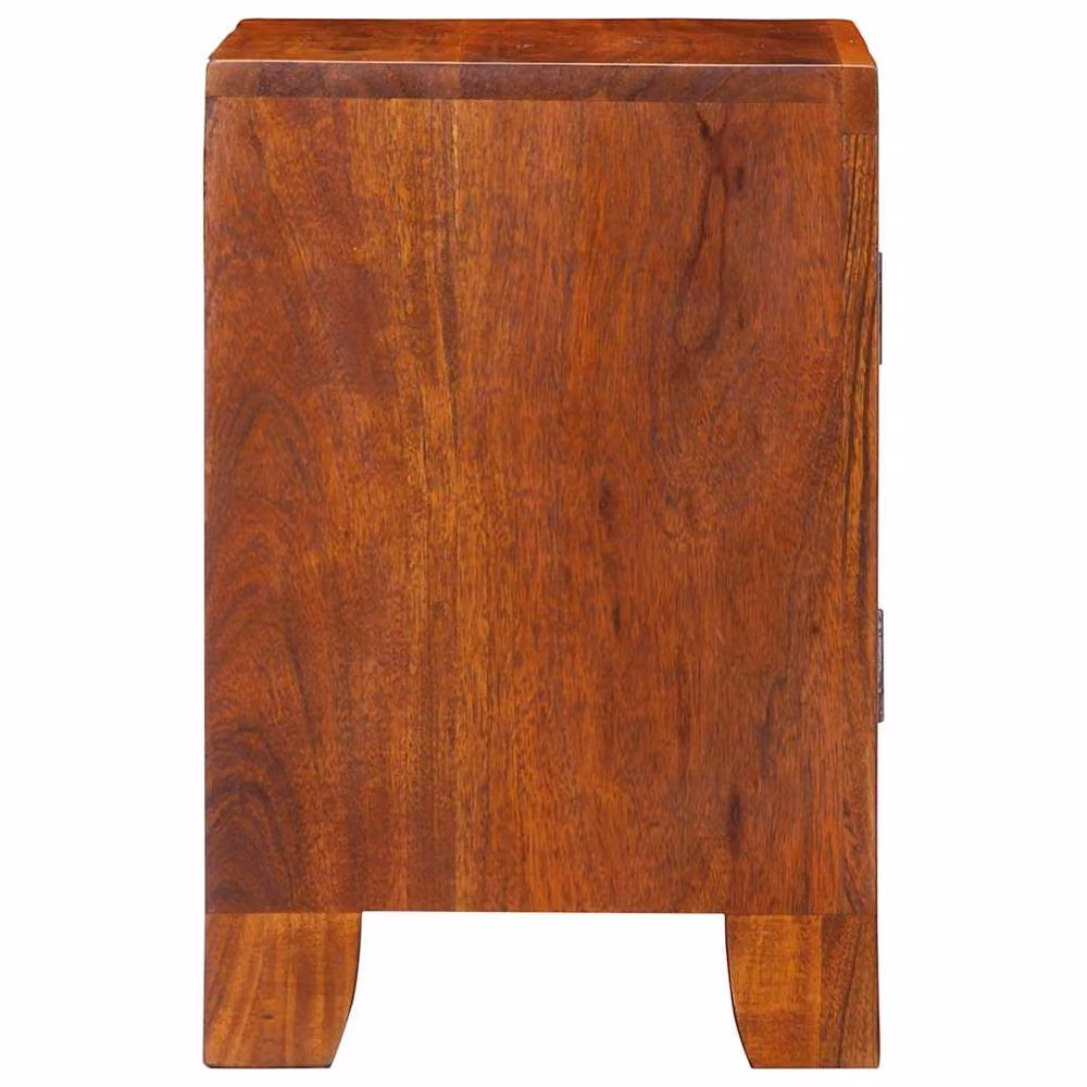 Berkfield Home Acacia Wood Bedside Cabinet in Brown, W/D/H: 40 x 30 x 45 cm – 3