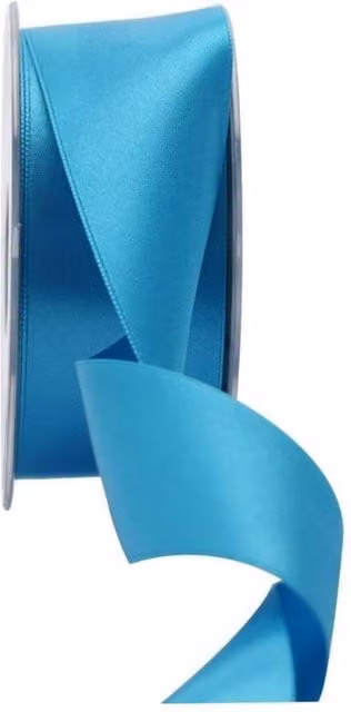 KDMD Turquoise Satin Ribbon Party Decoration, Width: 3.8 cm – 1