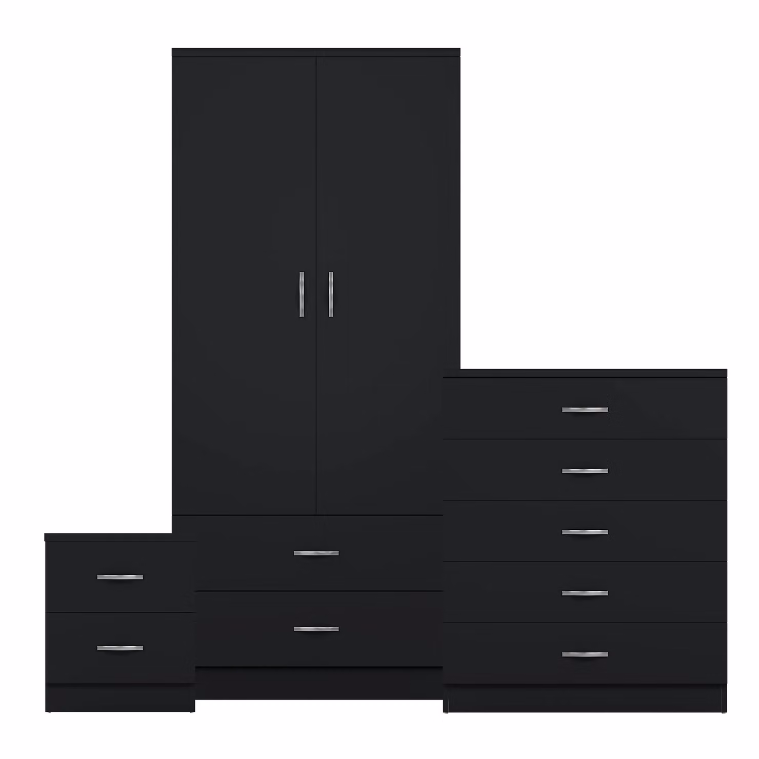 Vida Designs Riano 3 Piece Bedroom Set in Black – 3