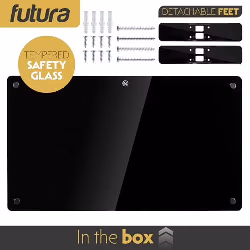 Futura 1500W WiFi Smart Glass Panel Convector Heater, Black, Wall Mounted or Freestanding – 4