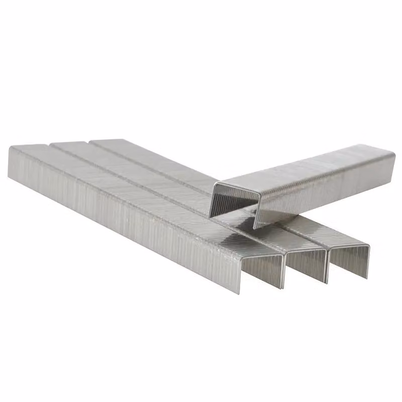 Rapid 140 Series Galvanised Steel Flat Wire Staples in Silver – 2