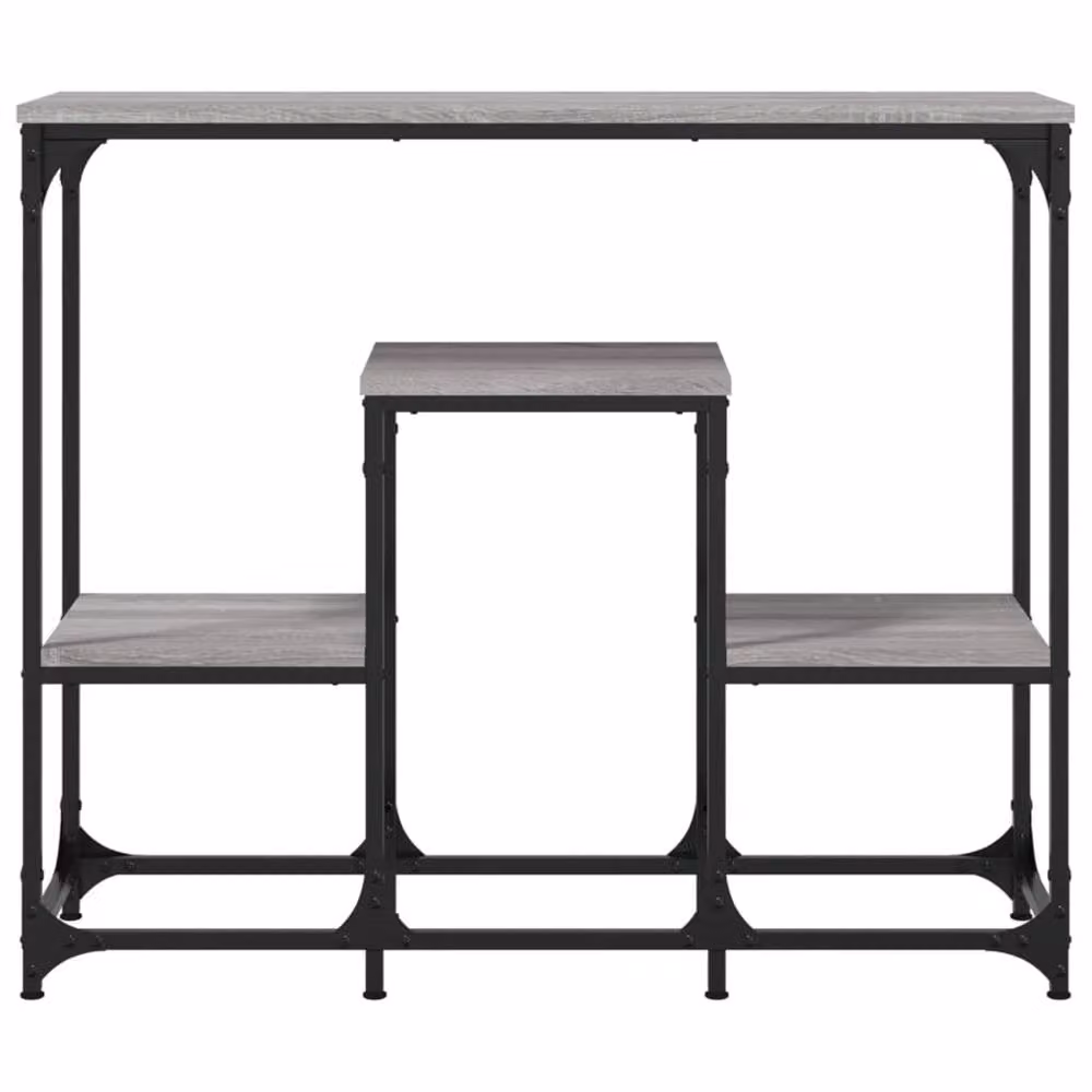 Berkfield Home Grey Sonoma Console Table, W: 89.5 cm, D: 28 cm, H: 76 cm – 4