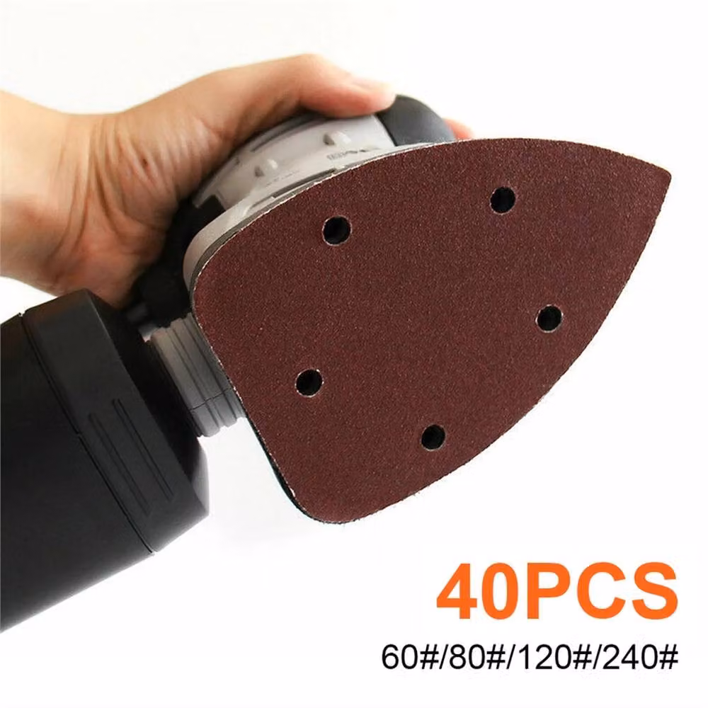 SPETLEK 40 Hook and Loop Mouse Sanding Pads for Wood, Paint and Metal, Brown, W: 520 mm x H: 10000 mm – 3