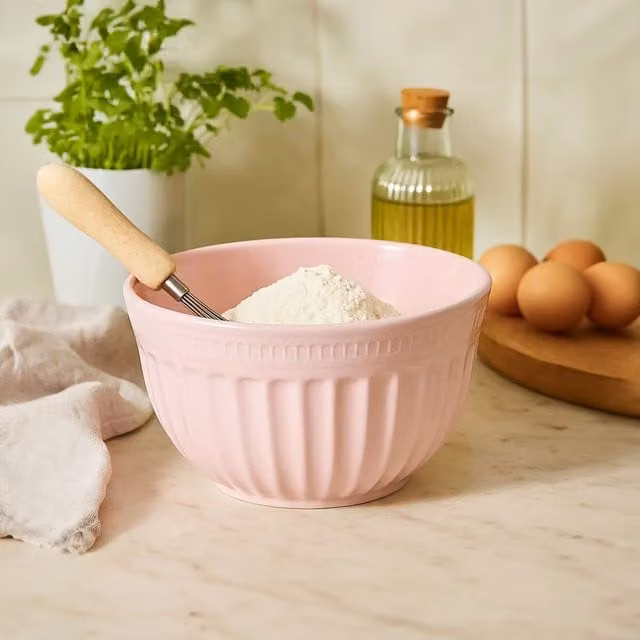 Orsina Large Versatile Round Mixing and Serving Bowl in Pink – 1