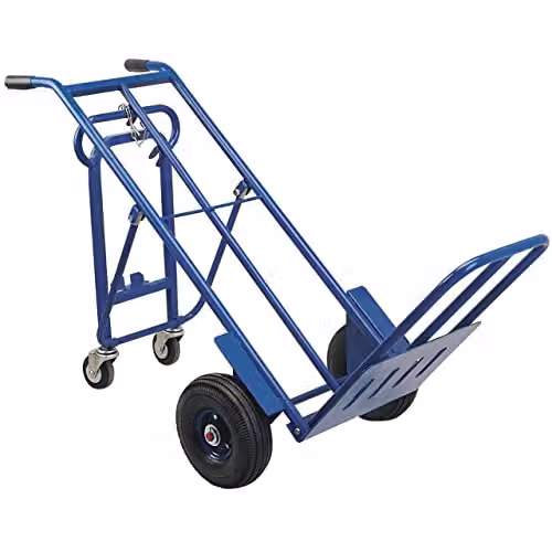 Draper 85673 3-in-1 Heavy Duty Steel Sack Truck, Blue