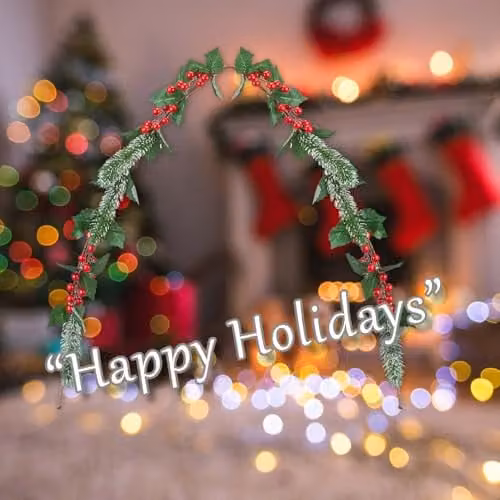 VFM e-Store Christmas Red Berry Pine and Holly Garland Decoration, 150 cm, Red and Green – 3