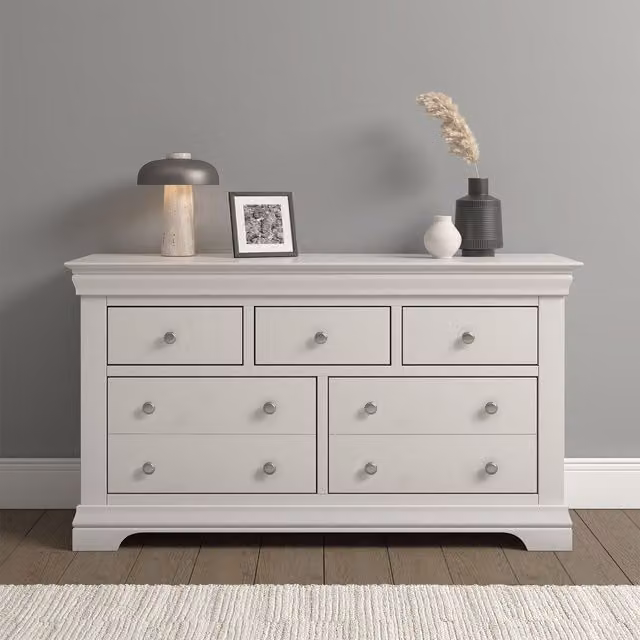 Seconique Bordeaux 3+2 Drawer Chest in White Matt – 1