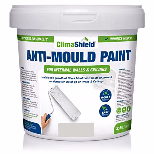 ClimaShield Anti Mould Water Based Dispersion Paint in Wessex Stone, 2.5L