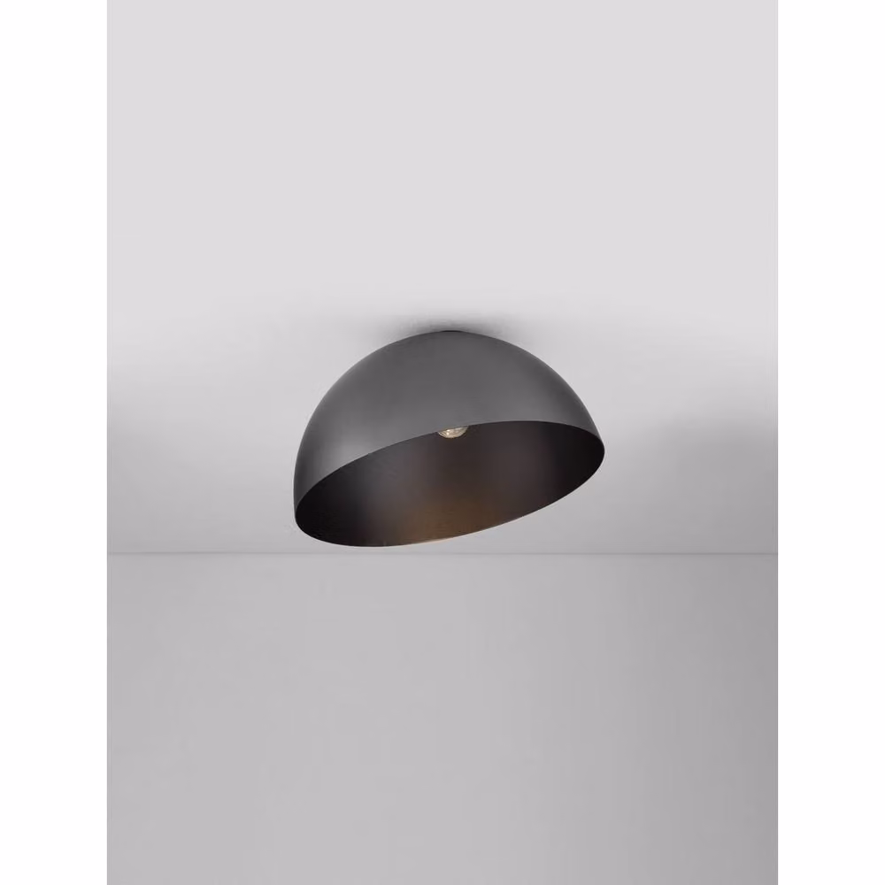 Netlighting Onia Semi Flush Ceiling Light in Grey and Sandy Black, Diameter: 50 cm – 3